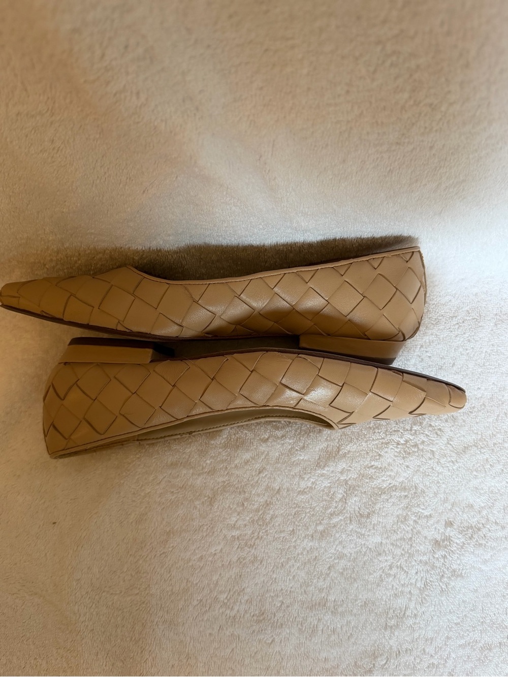 Sam Edelman Woven Pointed-Toe Flats in Light Tan - Picture 3 of 3